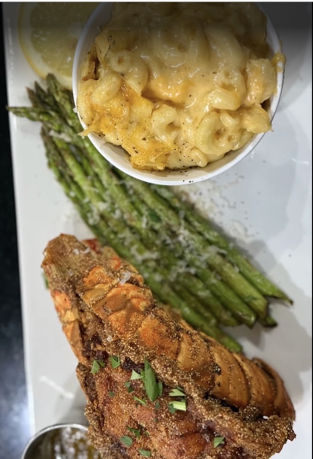 Sweet Potato Waffle & Fried Lobster at Parlay on Main